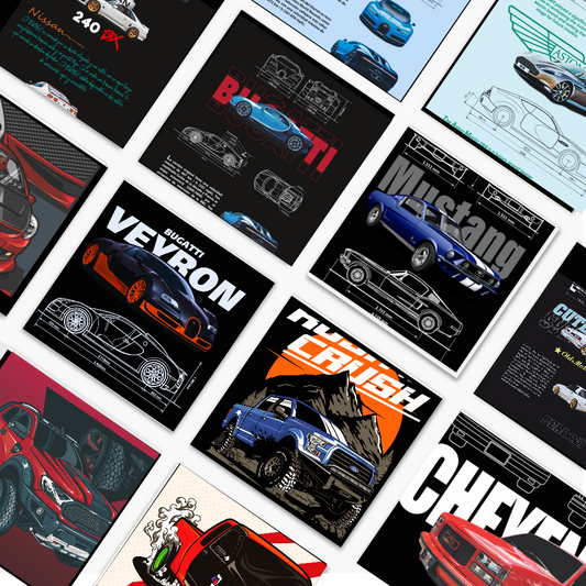 1k+ Premium Car+Bike Graphics Bundle