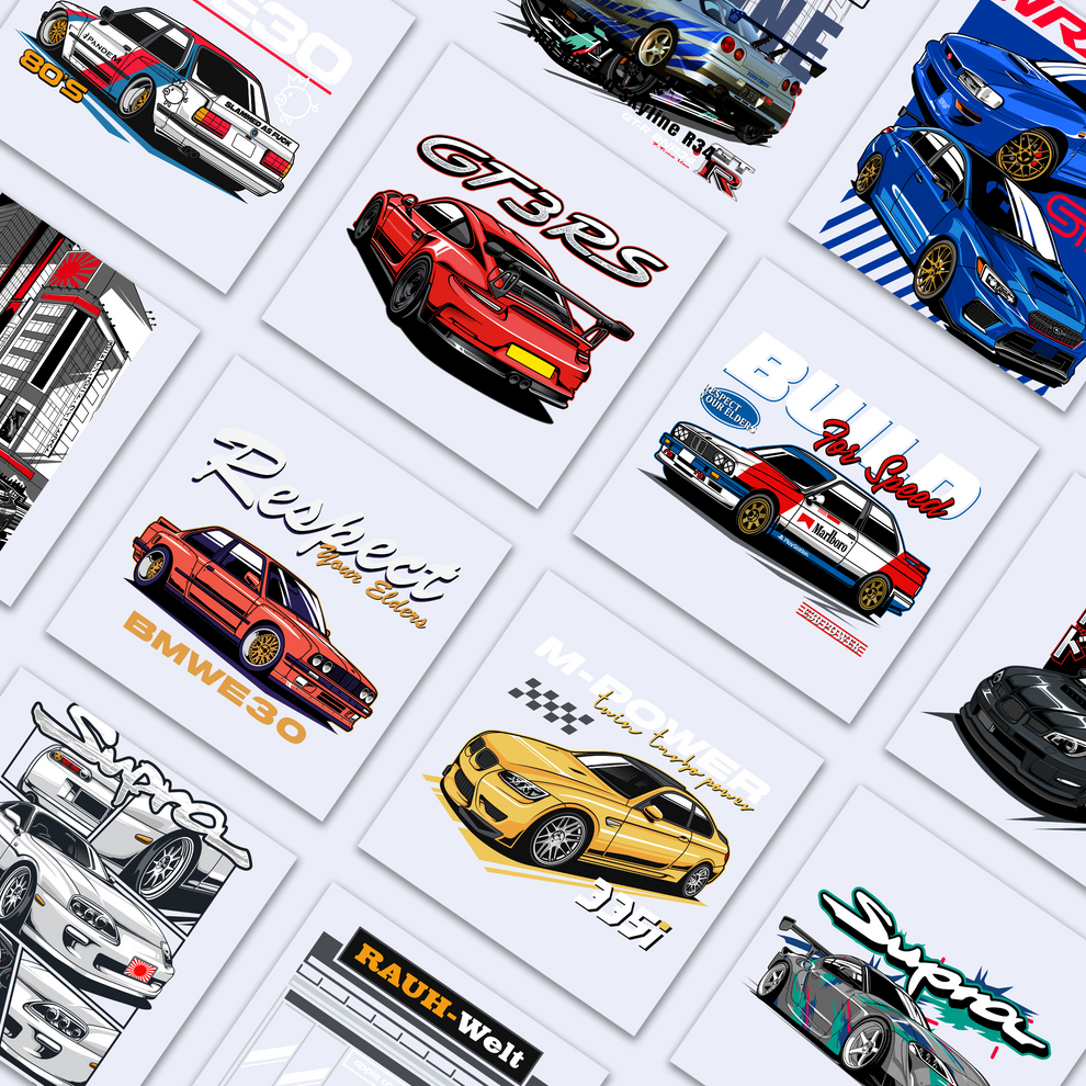 1k+ Premium Car+Bike Graphics Bundle
