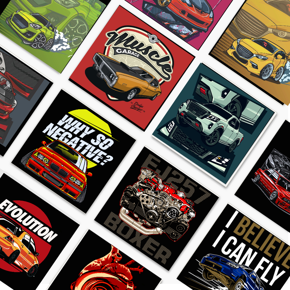 1k+ Premium Car+Bike Graphics Bundle